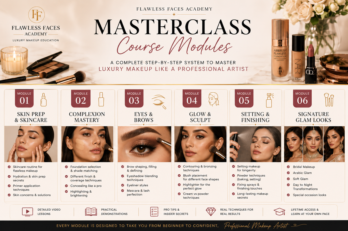 Flawless Faces HQ™ | Professional Makeup Masterclass (Digital PDF)